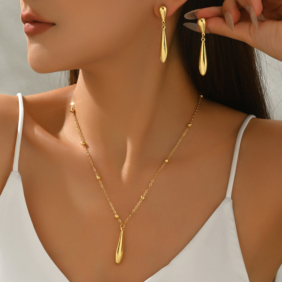 Fine Beaded Teardrop Jewelry — product image 2