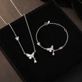 Fine Silver Butterfly and Heart Jewelry – Mother-Of-Pearl