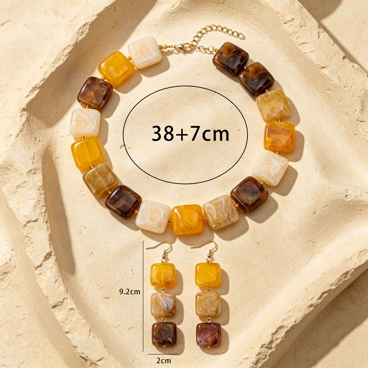 Warm Cube Bead Jewelry — product image 4