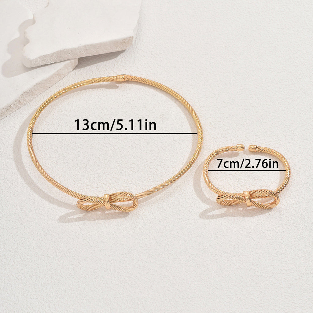 Textured Bow Choker Jewelry — product image 4