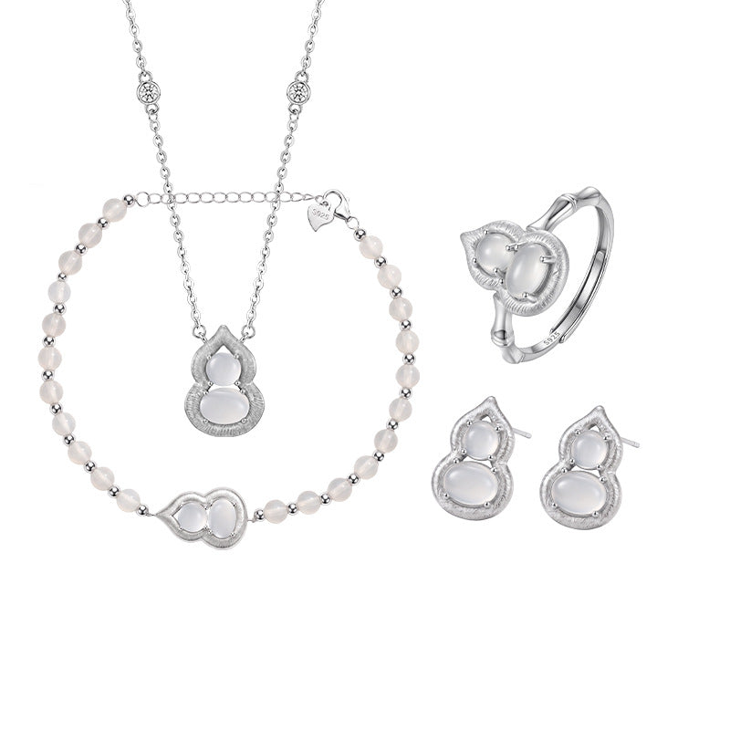 Sterling Silver Gourd Jewelry – Chalcedony