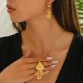 Layered Leaf Drop Jewelry