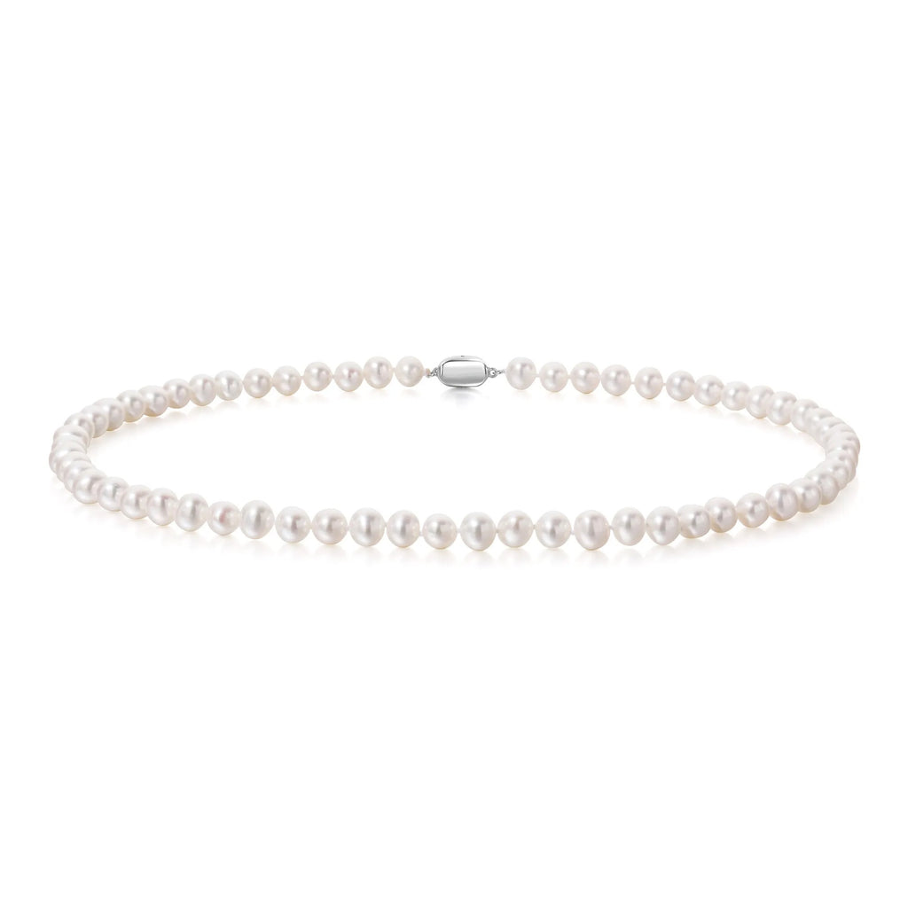 Natural Freshwater Pearl Sterling Silver 925 Necklace Female Niche Design Light Luxury Clavicle Chain Valentine's Day Gift Pendant