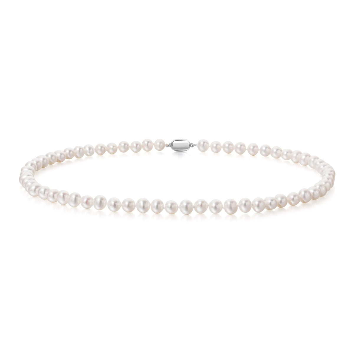 Natural Freshwater Pearl Sterling Silver 925 Necklace Female Niche Design Light Luxury Clavicle Chain Valentine's Day Gift Pendant