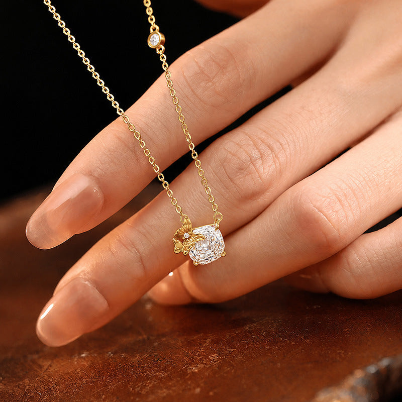 Sterling Silver Sphere and Rose Jewelry – Pearl Detail