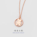 Cute Bear Sterling Silver 925 Necklace Niche Design Light Luxury Glossy Clavicle Chain Ins Style Teddy Bear Pendant