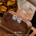 2026 New Xingyue S925 Sterling Silver Stud Earrings Niche Design Gift for Girlfriend Valentine's Day Light Luxury All-Match Earrings