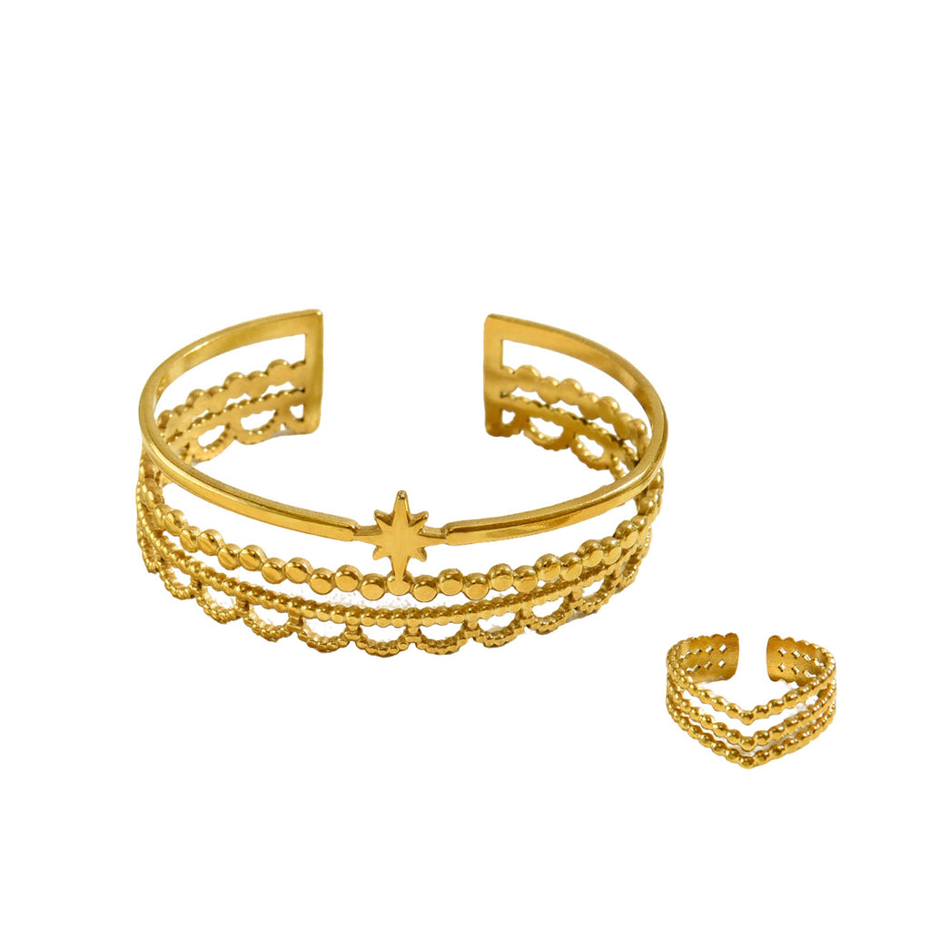 Layered Openwork Cuff Jewelry — product image 5