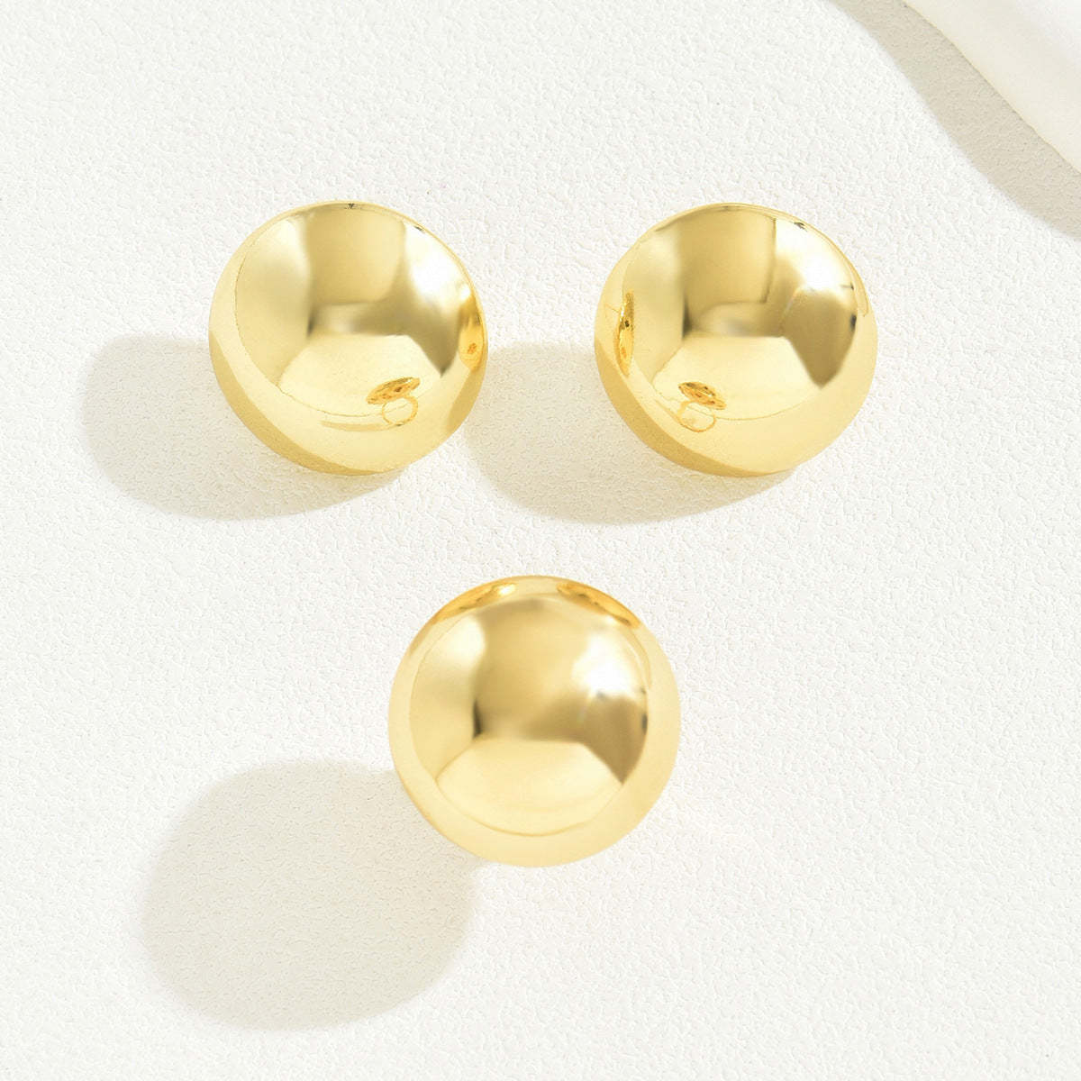 Polished Dome Earrings — product image 3