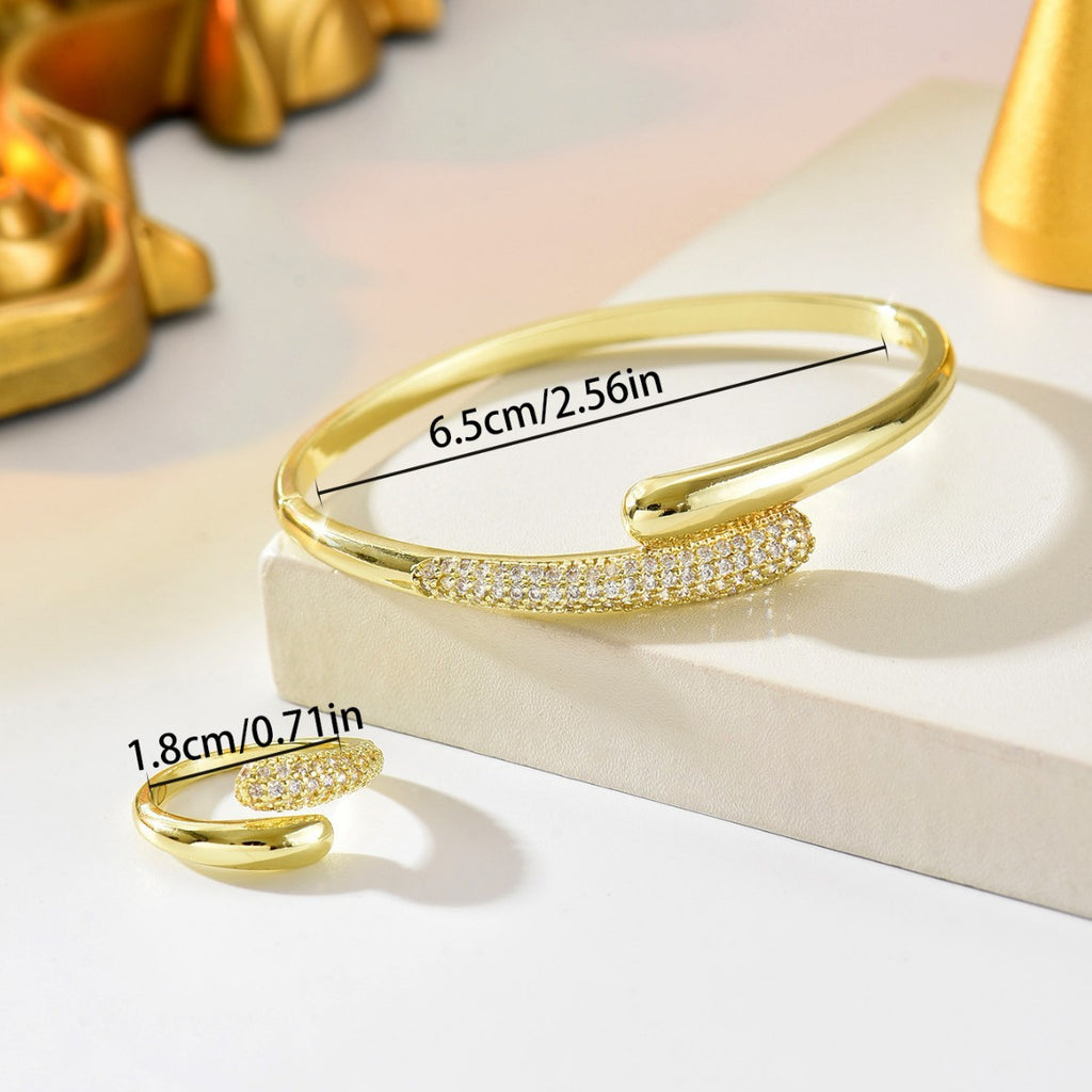 Smooth and Sparkling Open Cuff Jewelry — product image 4