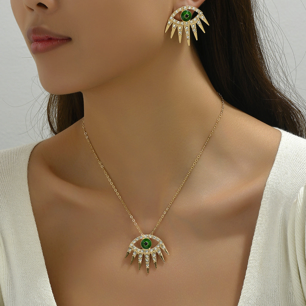 Green Eye Sunburst Jewelry — product image 2