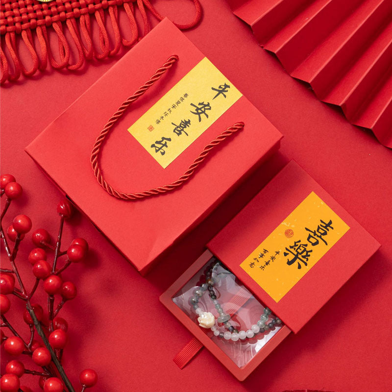 Yongsheng Flower Box High-End Necklace Box Ring Box Jewelry Packing Box Silver Cleaning Cloth One-Piece Delivery Lettering Service