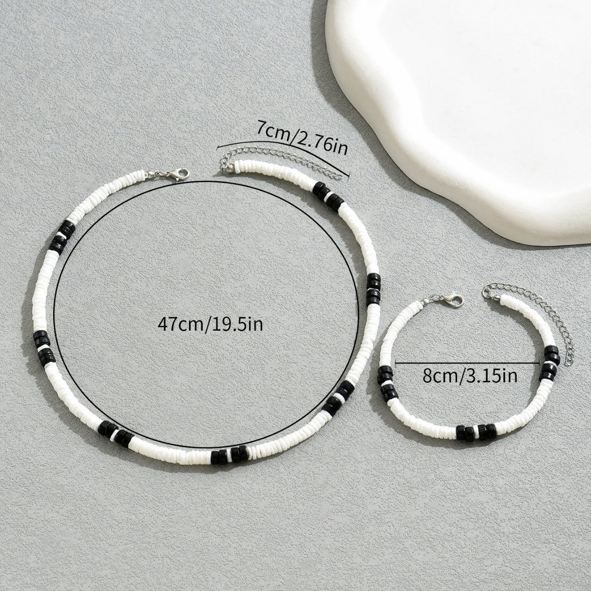 White and Black Strand Jewelry — product image 4
