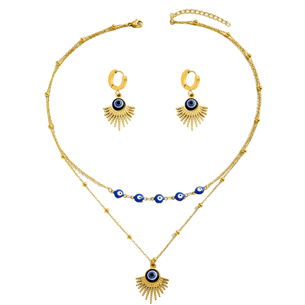 Layered Blue Eye Jewelry — product image 5