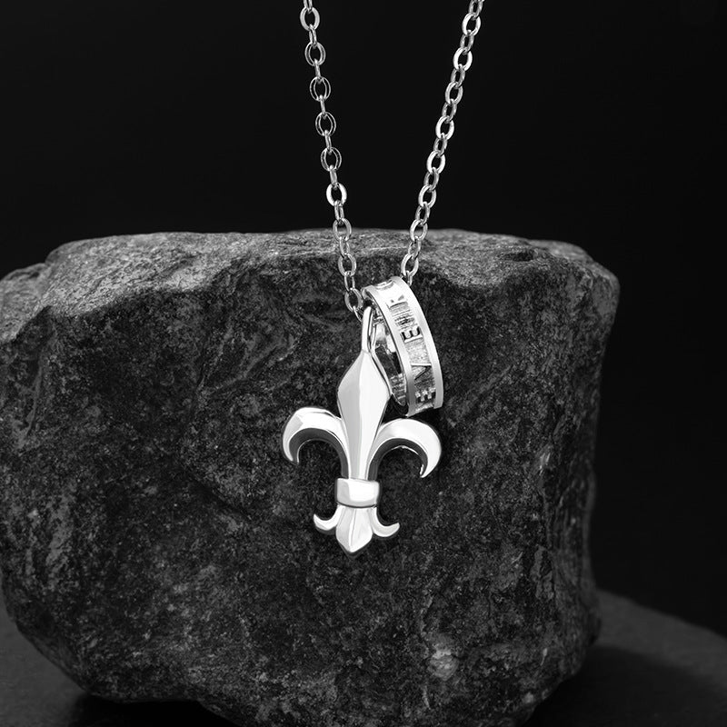 Anchor Sterling Silver 925 Necklace Niche Design Light Luxury Star Mango Clavicle Chain Ins Style Hip Hop Cross Pendant