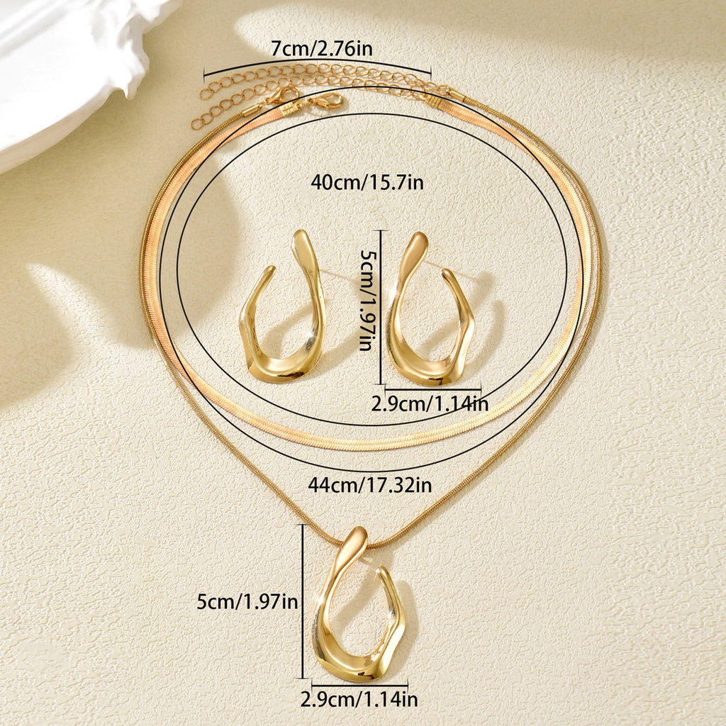 Open Teardrop Layered Jewelry — product image 4