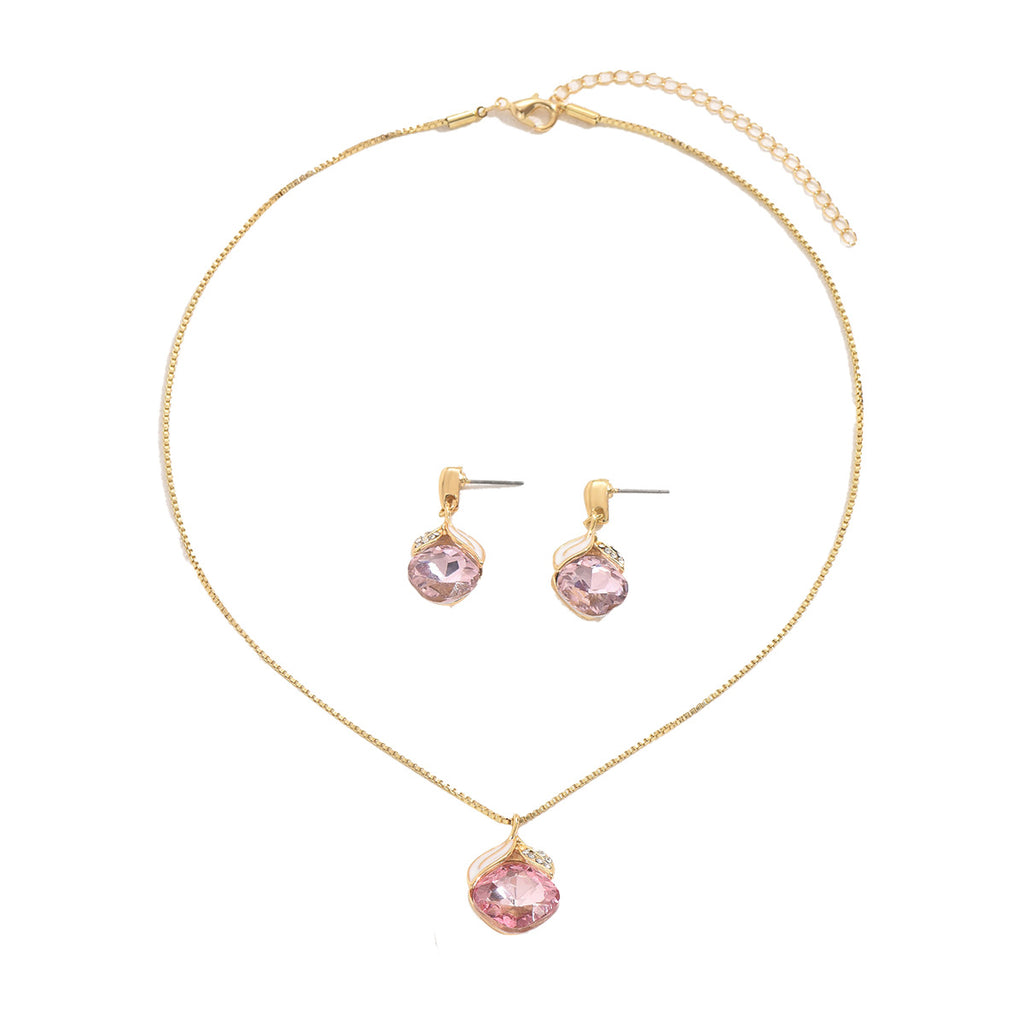 Pink Flower-Drop Jewelry — product image 4