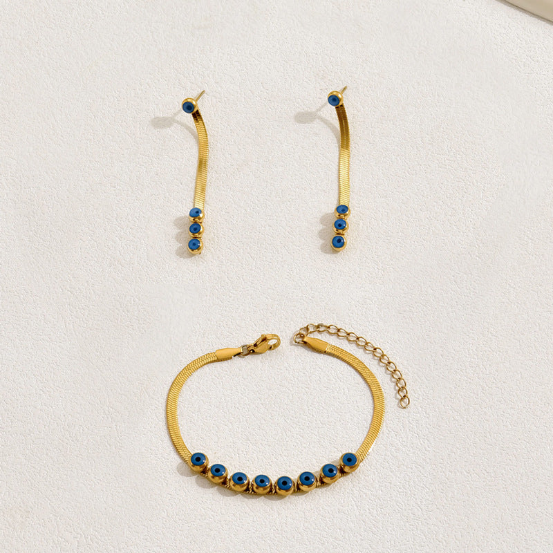 Tiny Blue Station Choker Jewelry — product image 2