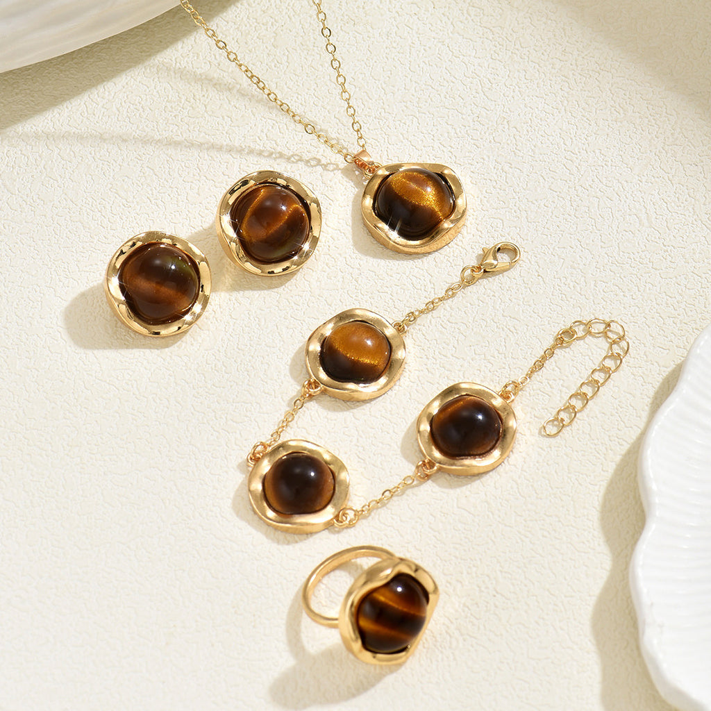 Amber-Color Oval Jewelry — product image 3