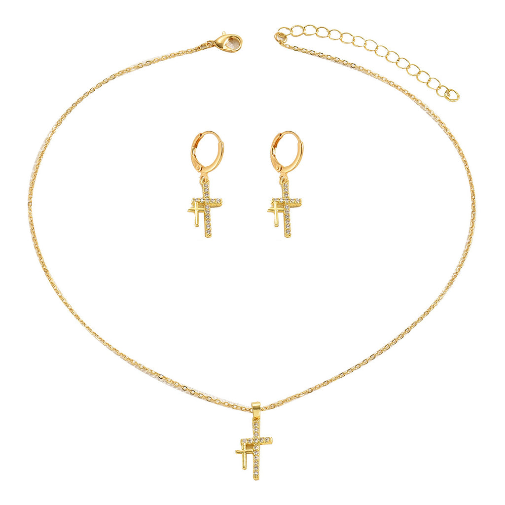 Delicate Sparkling Cross Jewelry — product image 5