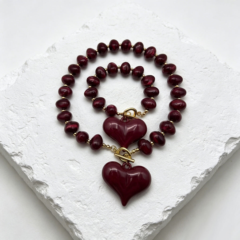 Heart and Rounded Bead Jewelry — product image 3