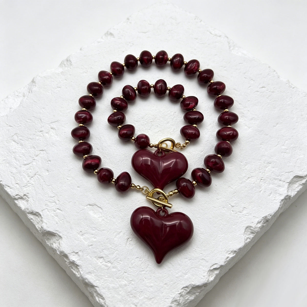 Heart and Rounded Bead Jewelry — product image 3