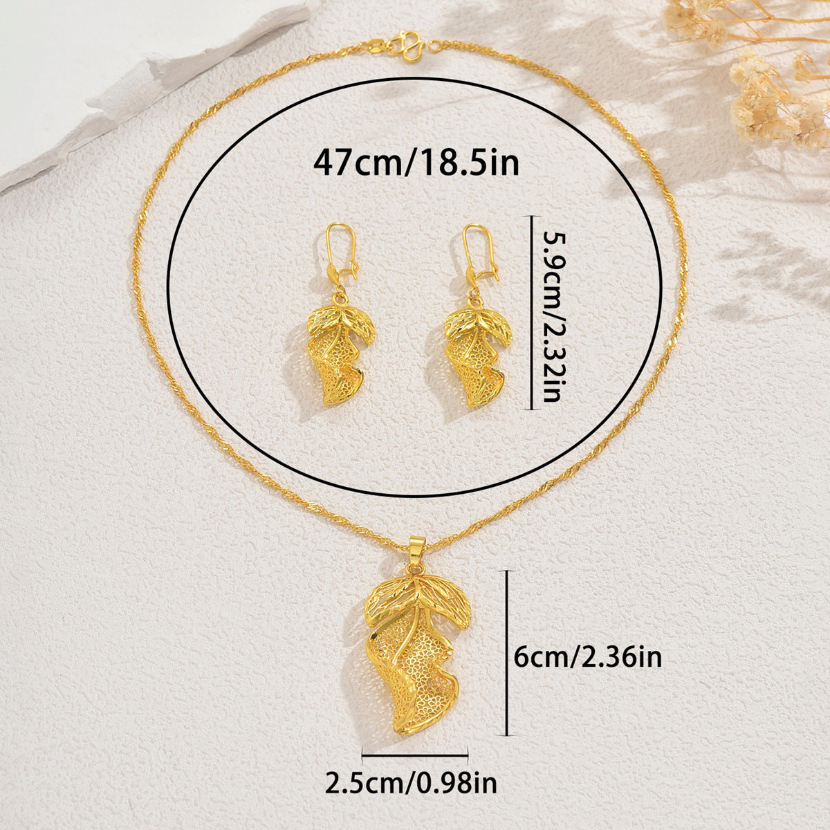 Open Leaf Drop Jewelry — product image 4