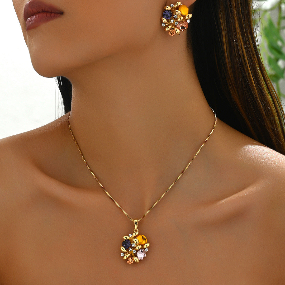 Warm Multicolor Cluster Jewelry — product image 2