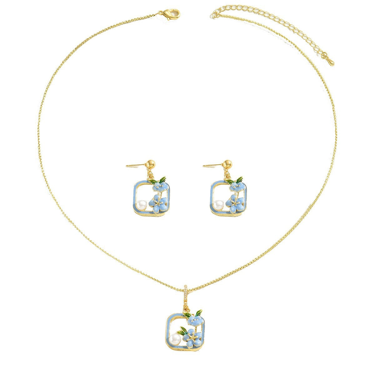 Pastel Square Floral Jewelry — product image 5
