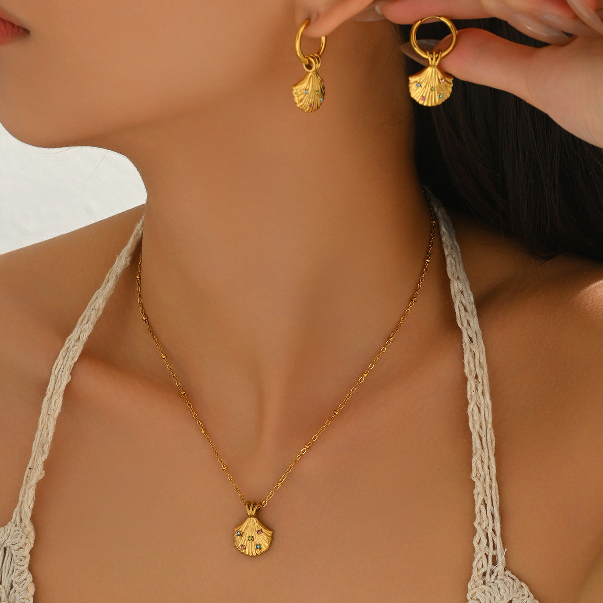 Tiny Shell Charm Jewelry