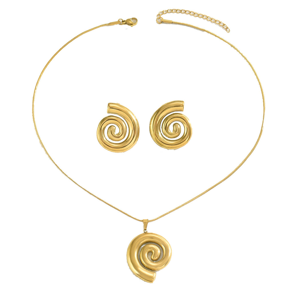 Rounded Spiral Pendant Jewelry — product image 5