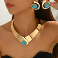 Turquoise-Color Collar Jewelry
