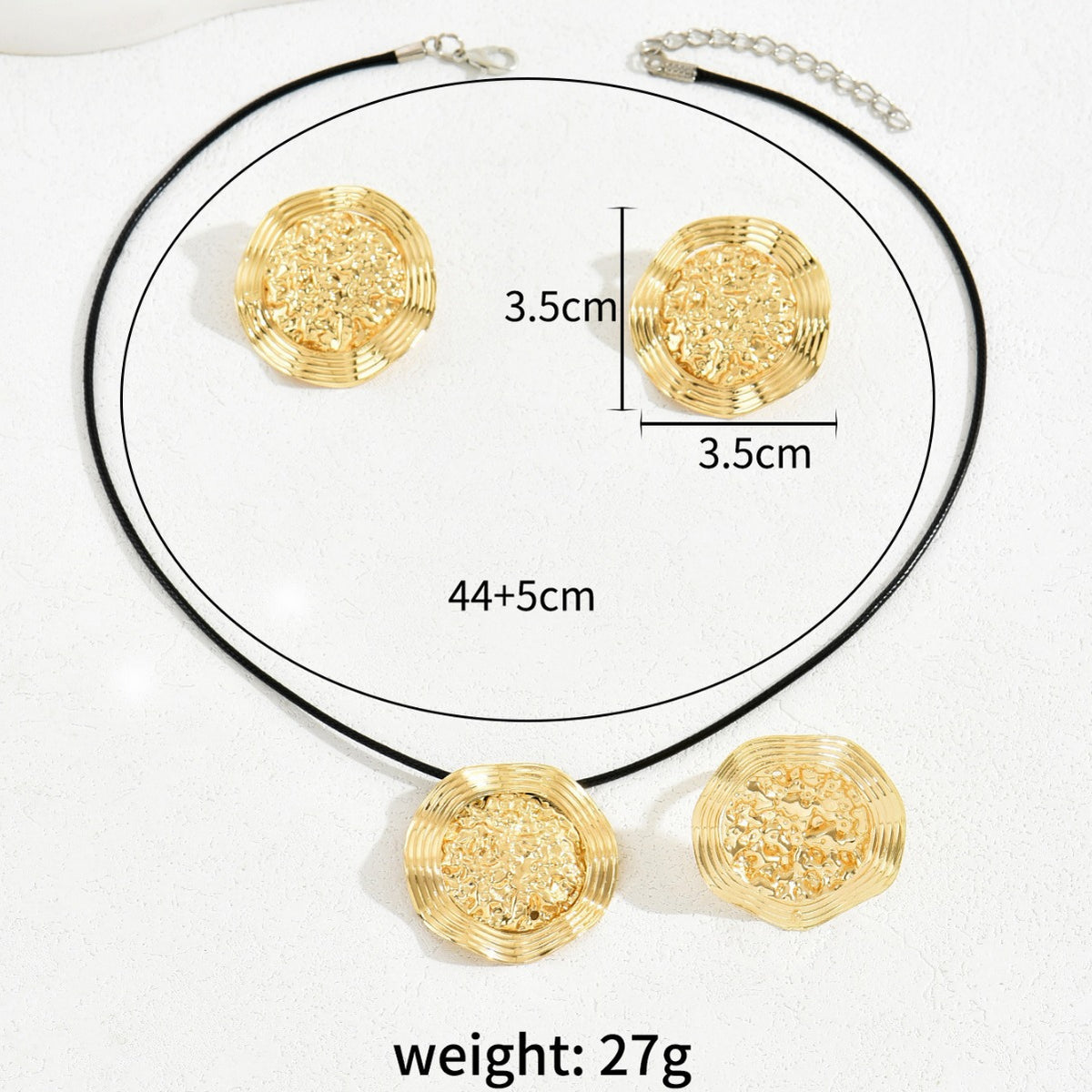 Crinkled Disc Cord Jewelry — product image 4