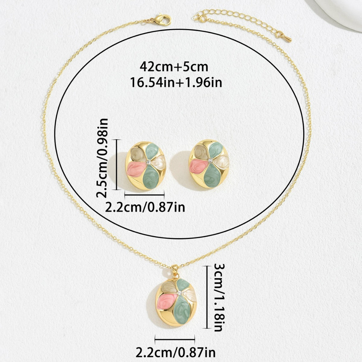 Pastel Mosaic Disc Jewelry — product image 4