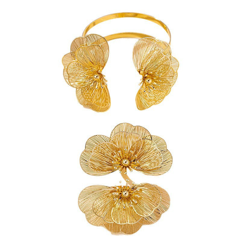 Openwork Flower Cuff Jewelry — product image 5