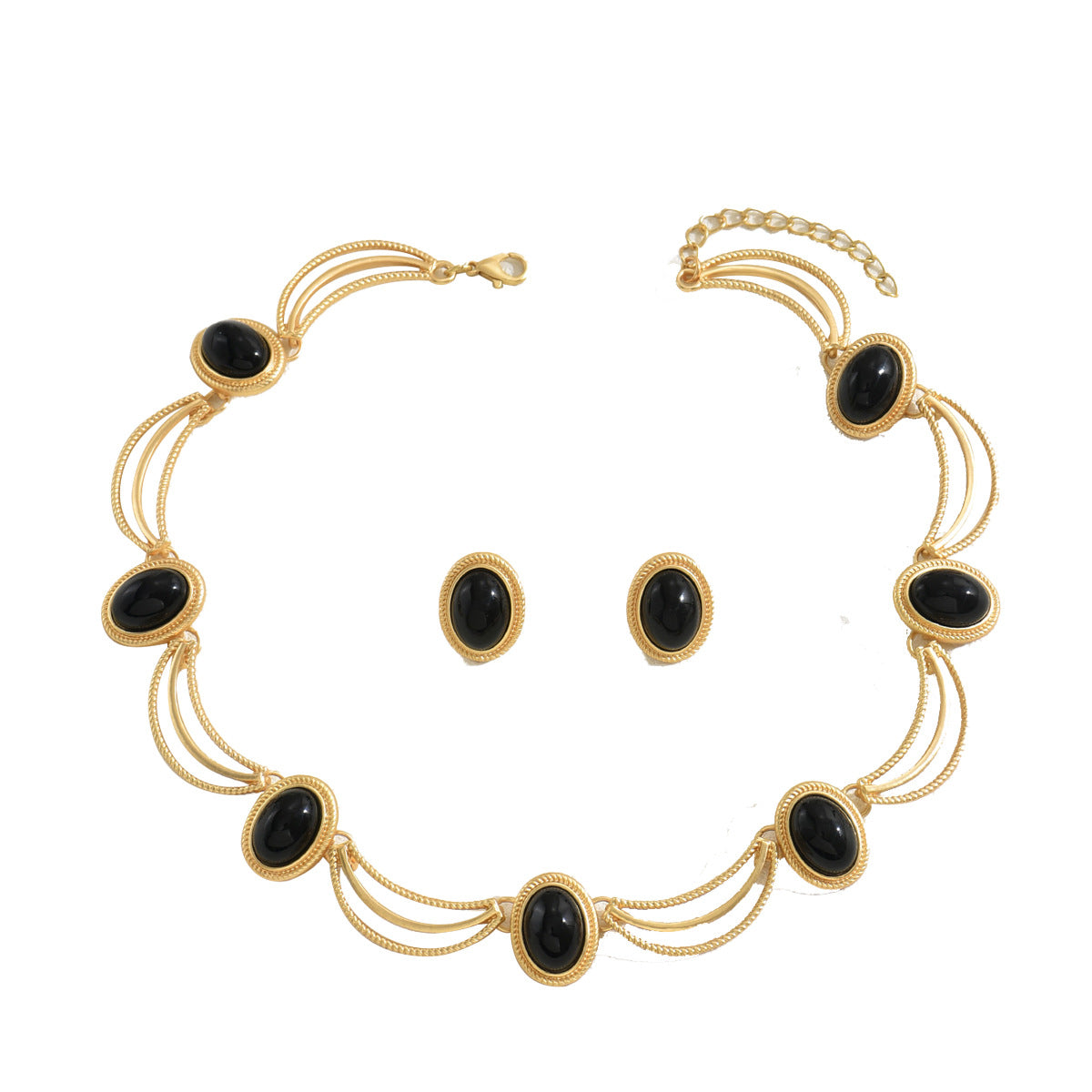 Black Oval Loop Collar Jewelry — product image 5