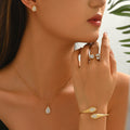 Teardrop Pavé-Effect Jewelry