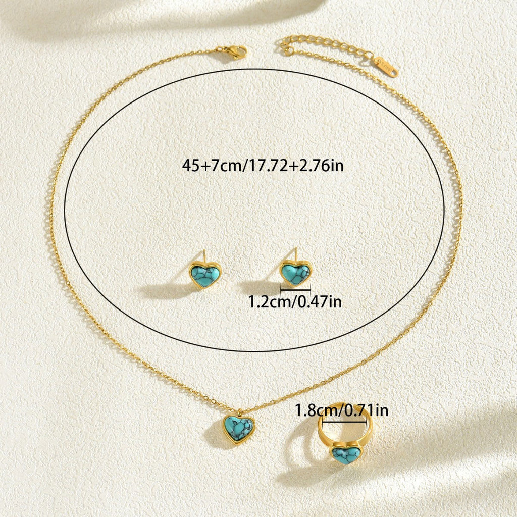 Tiny Blue Heart Pendant Jewelry — product image 4