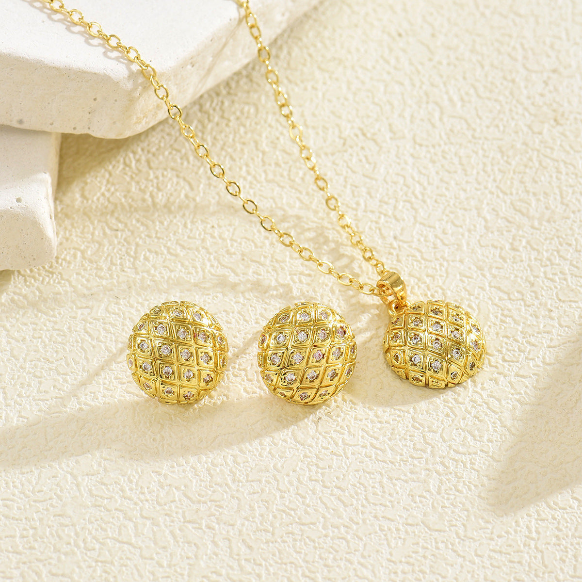 Tiny Textured Round Jewelry — product image 3