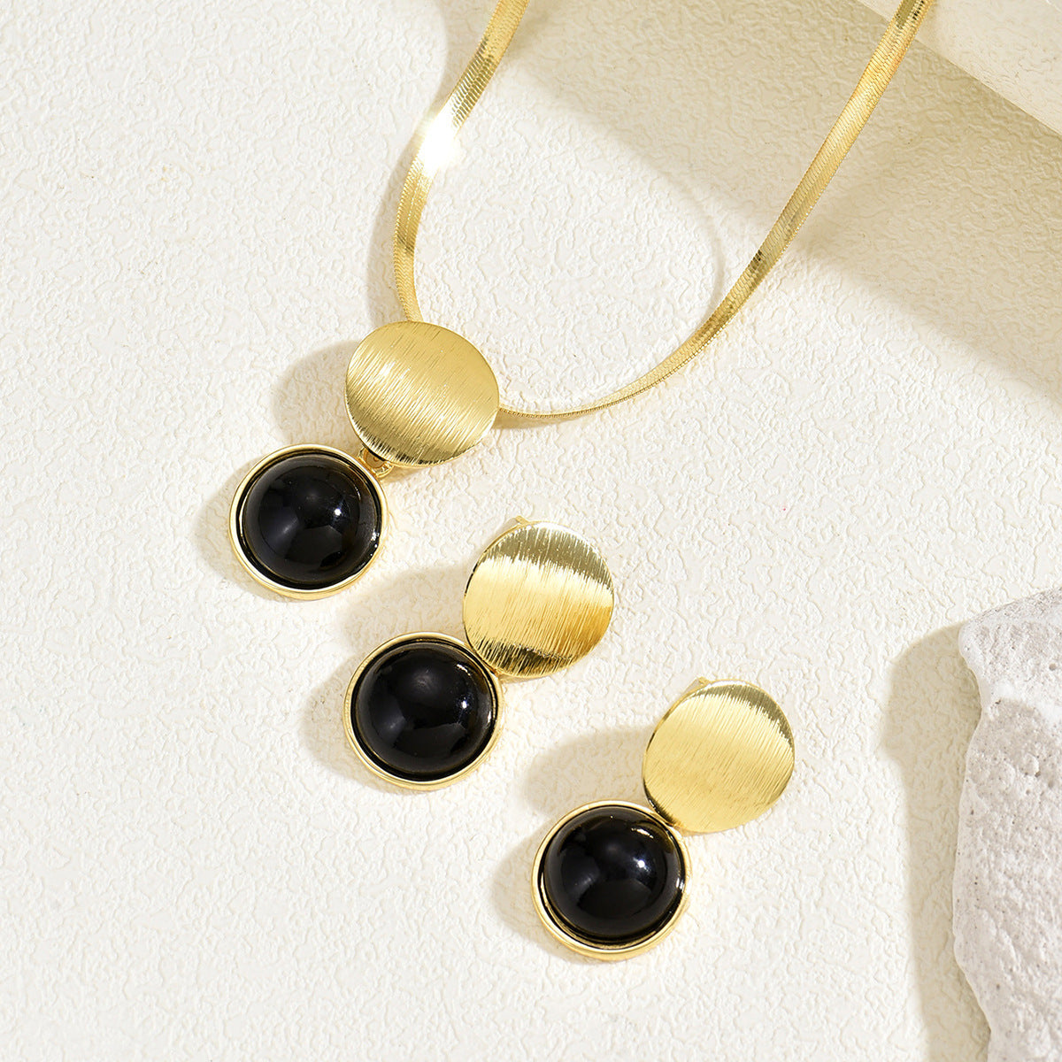 Black Disc Drop Jewelry — product image 4