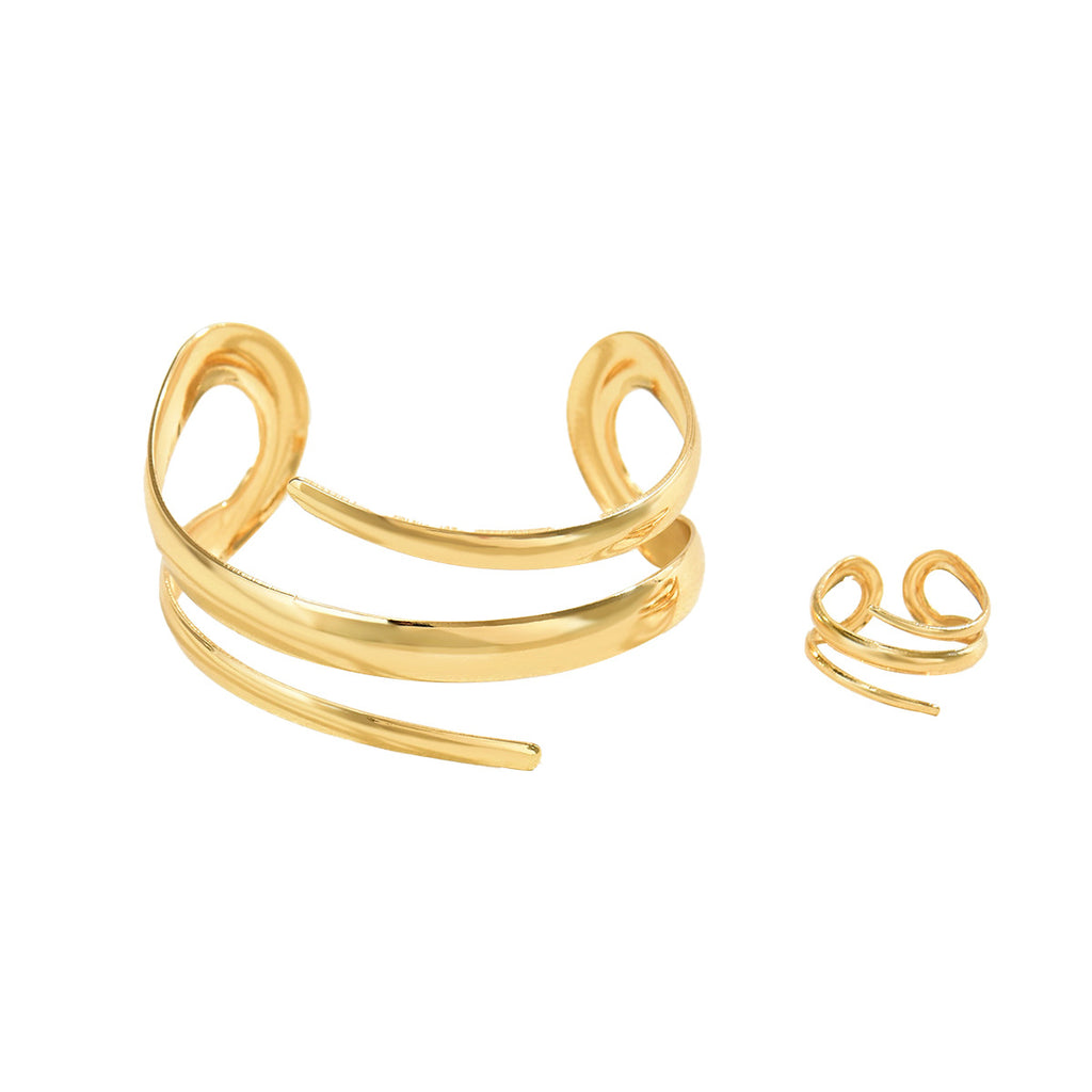 Parallel Curve Open Cuff Jewelry — product image 5