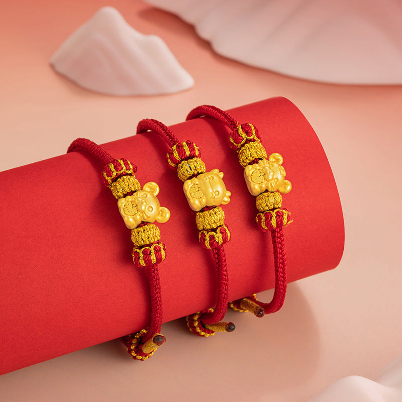 Bracciale in argento fino 999 – segno zodiacale e cavallo