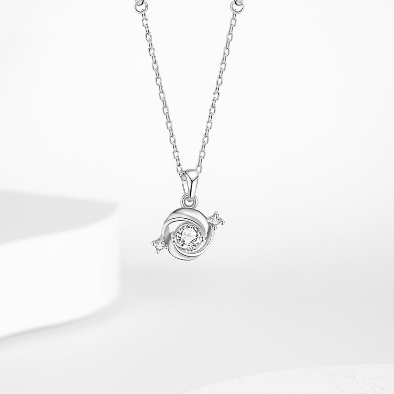 Sterling Silver Rose Jewelry – Zircon Accents