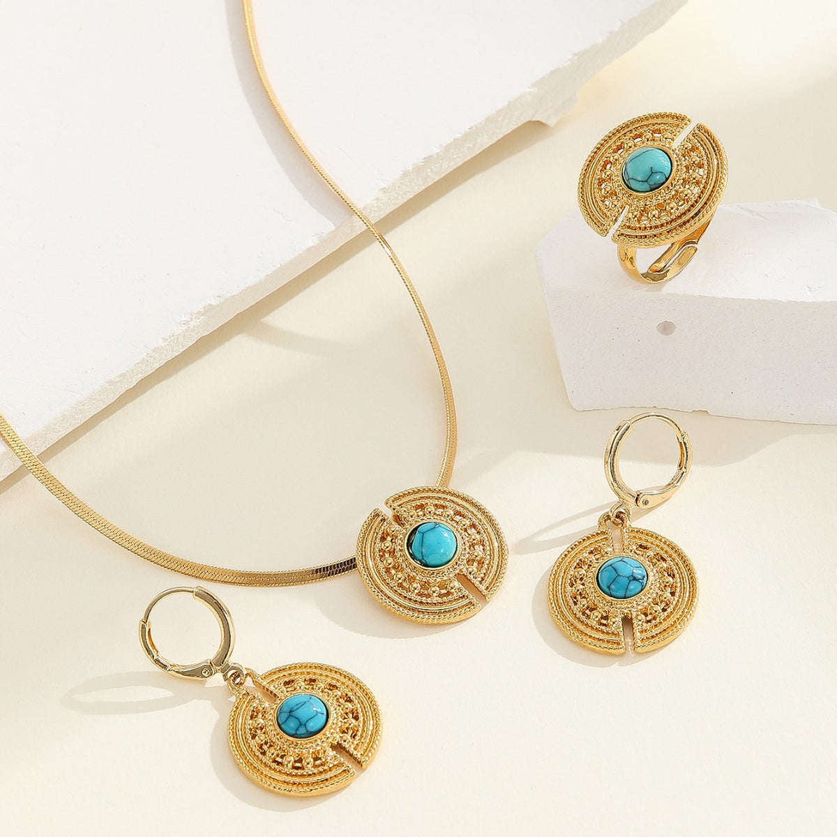 Turquoise-Color Sunburst Jewelry — product image 3