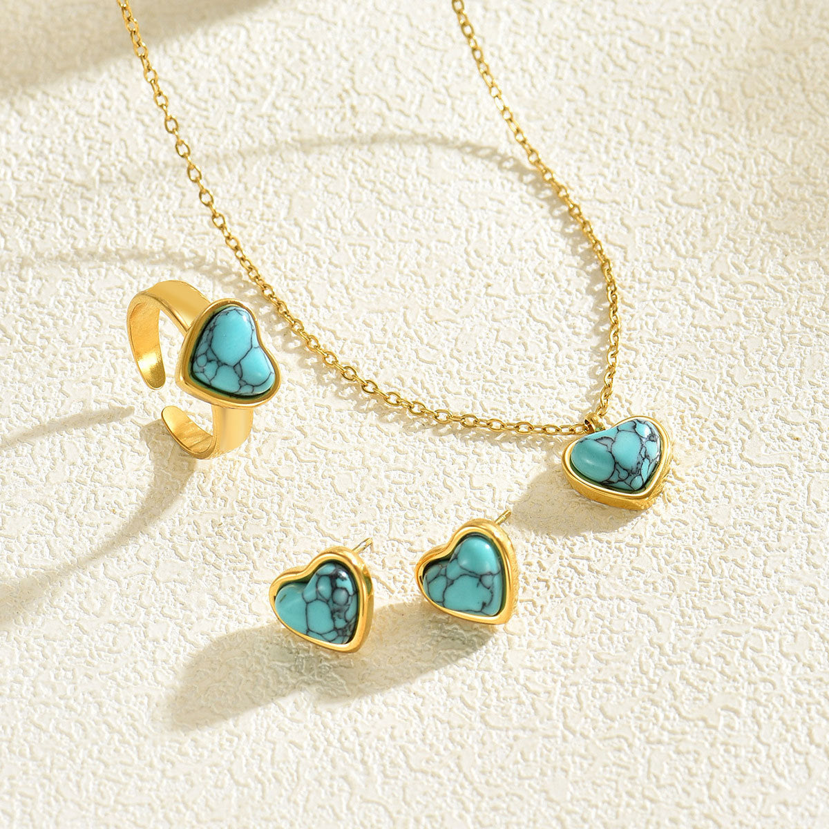 Tiny Blue Heart Pendant Jewelry — product image 3