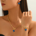 Textured Heart Chain Jewelry