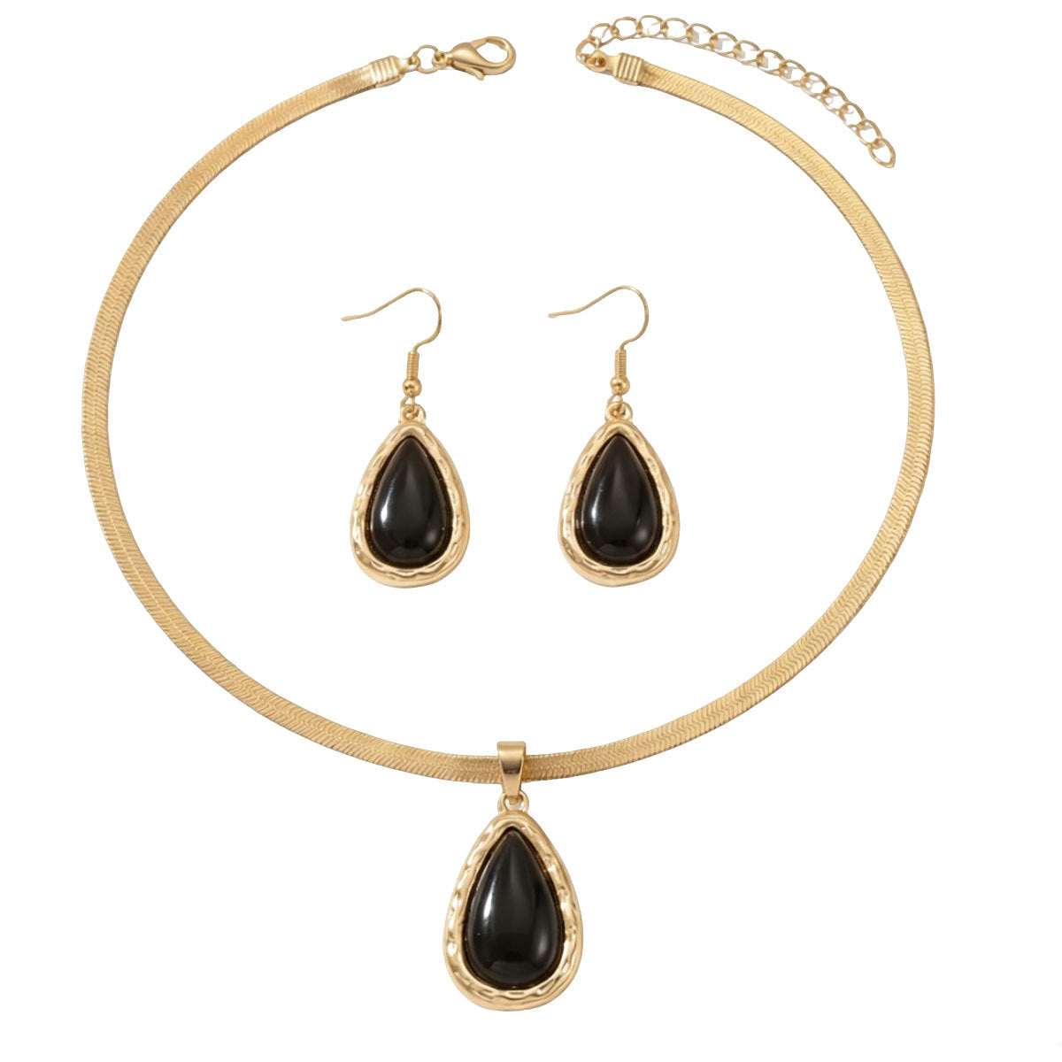 Black Teardrop Pendant Jewelry — product image 5