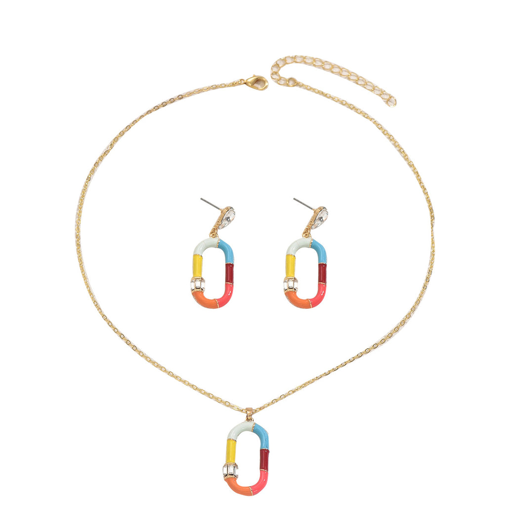 Color-Block Oval Link Jewelry — product image 5