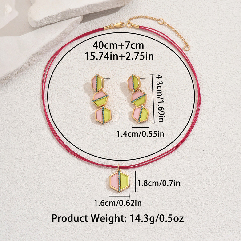 Pastel Geometric Cord Jewelry — product image 4