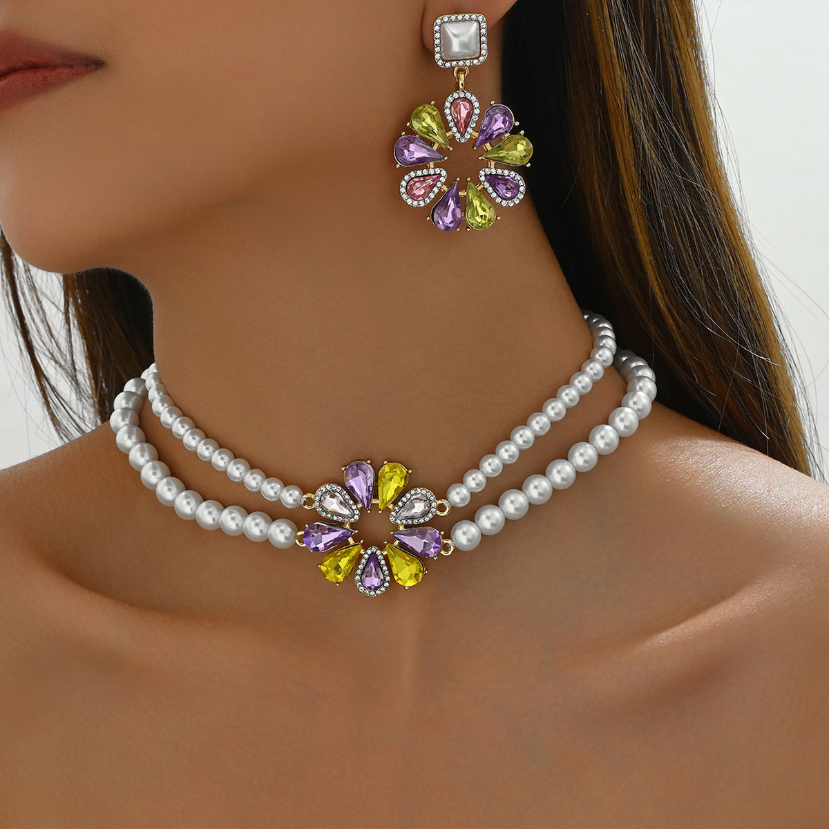 Color-Petal Pearl-Effect Jewelry — product image 2